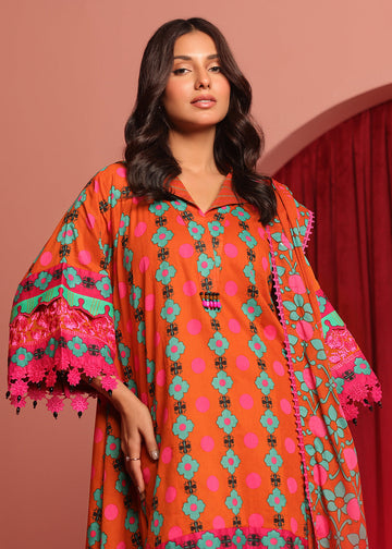 Alkaram MS-06-23-Orange-2 Mid Summer Collection Online Shopping